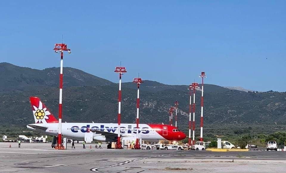 Άφιξη του πρώτου Charter της εταιρείας EDELWEISS, στο αεροδρόμιο «Αρίσταρχος ο Σάμιος»