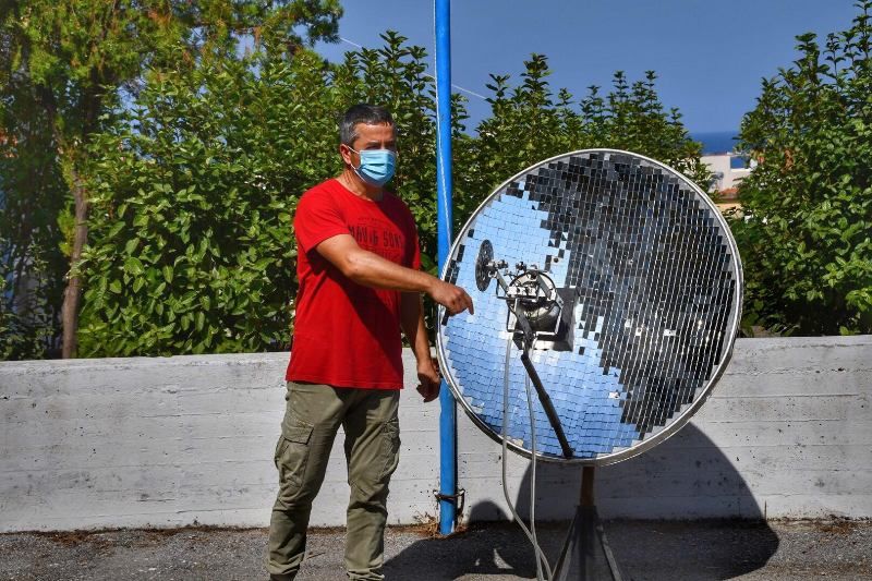 Παρουσίαση της μηχανής Stirling στις εγκαταστάσεις του ΕΠΑΛ Σάμου