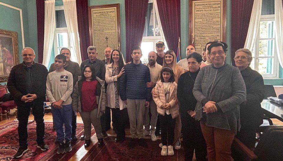 Η Δημοτική αρχή υποδέχθηκε  την ομάδα αθλητών από τη Σάμο των Special Olympics Hellas