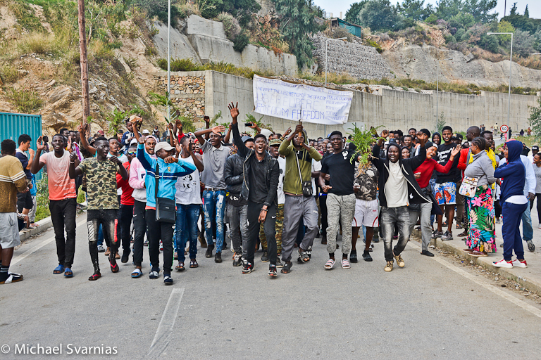 samostimes migration camp demostration 5