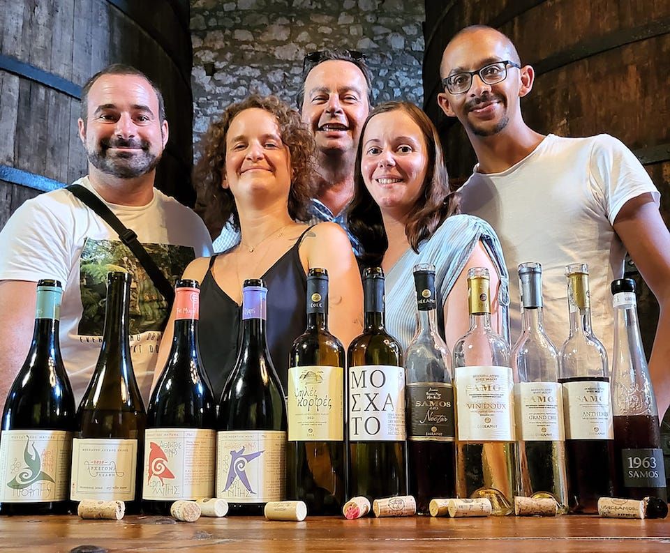 Επίσκεψη διακεκριμένων οινοχόων απο εστιατόρια με αστέρια Michelin στη Σάμο
