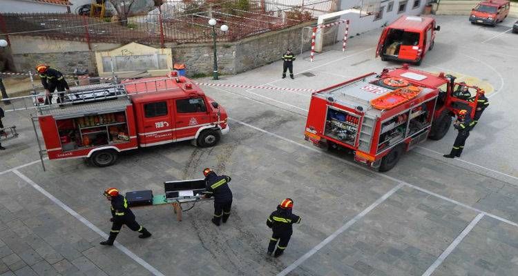 Άσκηση της Πυροσβεστικής στο Καρλόβασι της Σάμου
