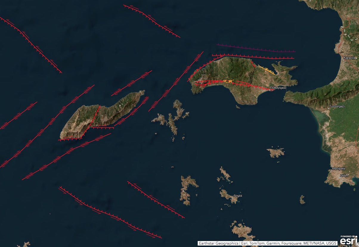 Σάμος και Ικαρία: Σταυροδρόμια ενεργών ρηγμάτων σύμφωνα με τη νέα Χαρτογράφηση του ΟΑΣΠ