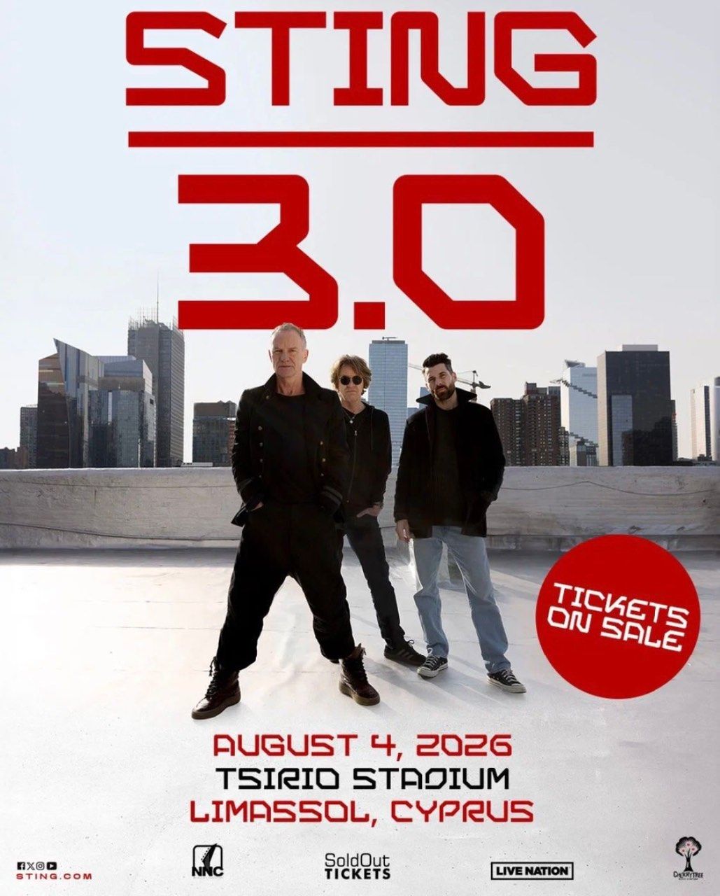 Ο ΘΡΥΛΟΣ ΕΠΙΣΤΡΕΦΕΙ! STING η μεγαλύτερη συναυλία της χρονιάς στην Κύπρο
