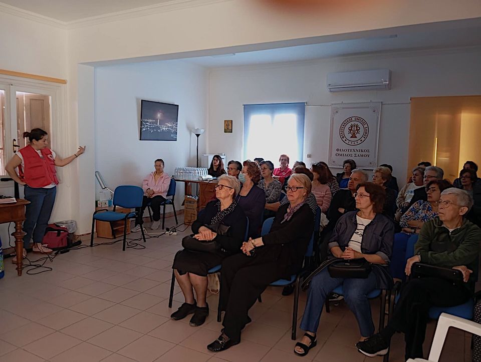 Εκπαίδευση πρώτων βοηθειών για τα μέλη του Κ.Α.Π.Η. Ανατολικής Σάμου