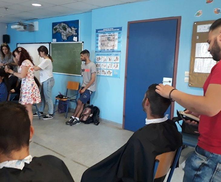 Το τμήμα Κομμωτικής ΙΕΚ Σάμου στο Ειδικό Σχολείο