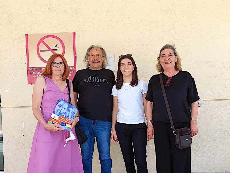 Σάμος: Επίσκεψη της υποψήφιας ευρωβουλεύτριας της Νέας Αριστεράς Έλενας-Όλγας Χρηστίδη