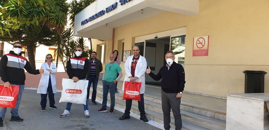 Θερμές ευχαριστίες  στην αντιπροσωπεία της θύρας 7 του Ολυμπιακού