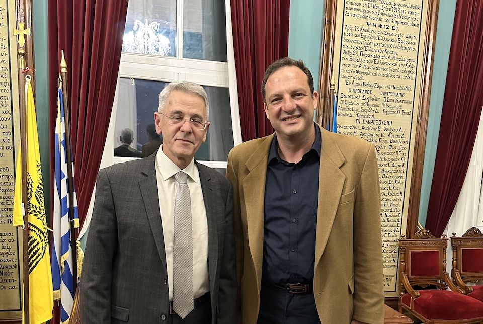 Συνάντηση Δημάρχου Ανατολικής Σάμου με τον Γ.Γ. Υποδοχής Αιτούντων Άσυλο, Αντιστράτηγο Δημήτριο Γλυμή