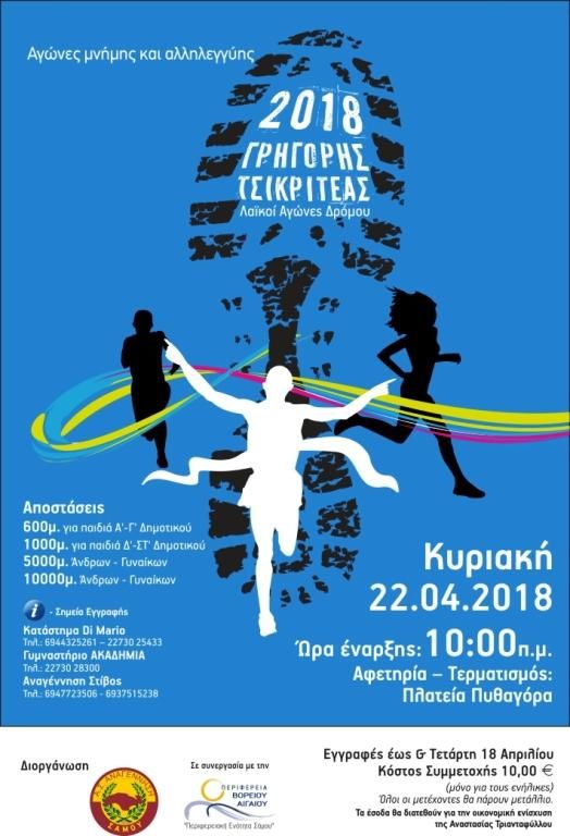 Λαϊκοί Αγώνες Δρόμου «ΓΡΗΓΟΡΗΣ ΤΣΙΚΡΙΤΕΑΣ »