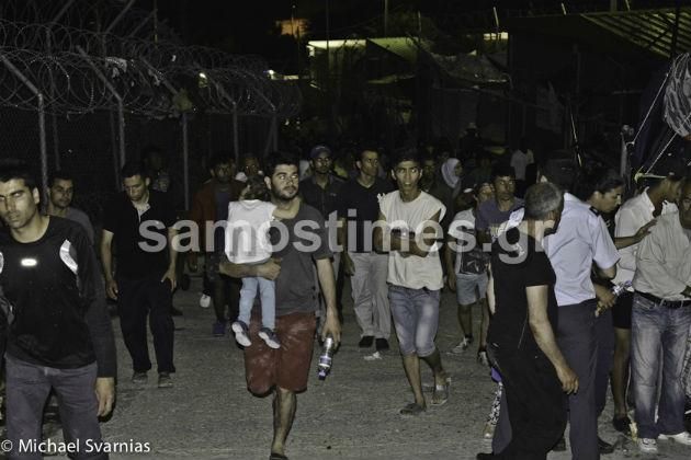 Μικρής έκτασης συμπλοκές μεταξύ αλλοδαπών.