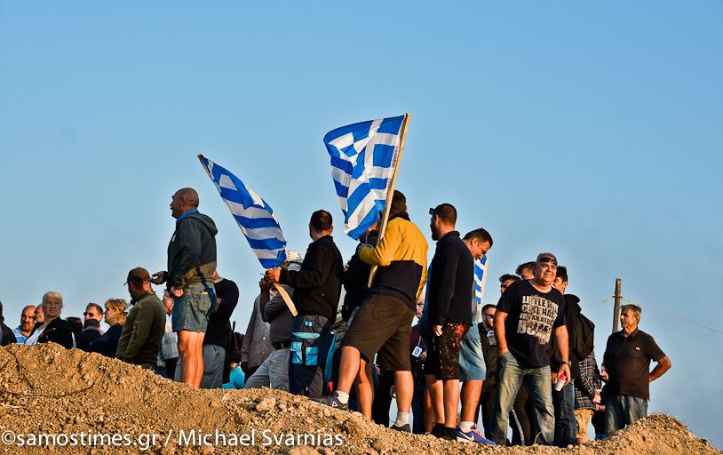 Σε διαμαρτυρία οι κάτοικοι των Μυτιληνιών Σάμου για το νέο Κ.Υ.Τ.