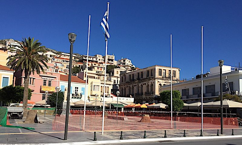 Ξεκίνησαν οι εργασίες αναμόρφωσης της πλατείας Πυθαγόρα