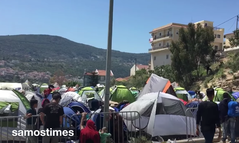 Αντιδράσεις περιοίκων στο ΚΥΤ για συνωστισμό προσφύγων και μεταναστών