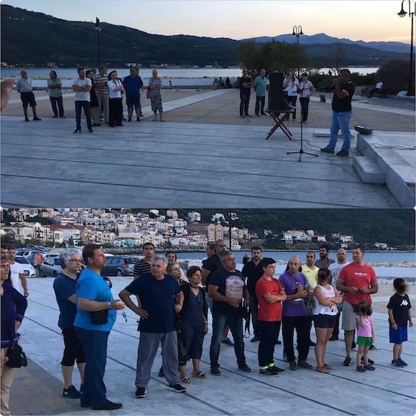 Χαμηλή συμμετοχή στη συγκέντρωση διαμαρτυρίας στη Σάμο
