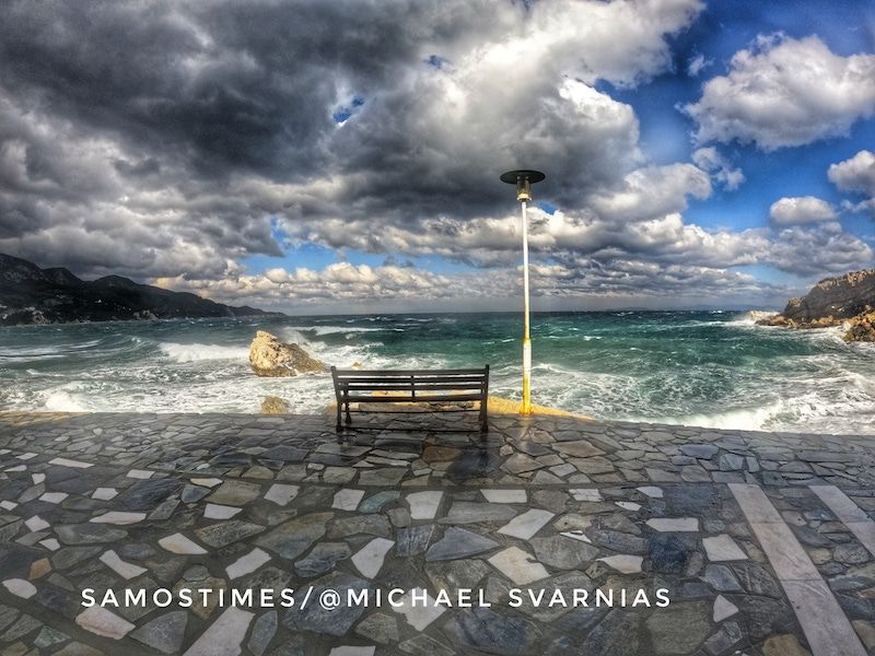 Θυελλώδεις άνεμοι σαρώνουν την Σάμο Video