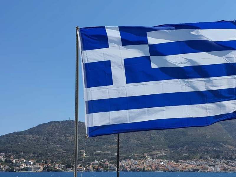 28η Οκτωβρίου 2020 Ανάπτυξη Ελληνικής Σημαίας στον κόλπο Βαθέος