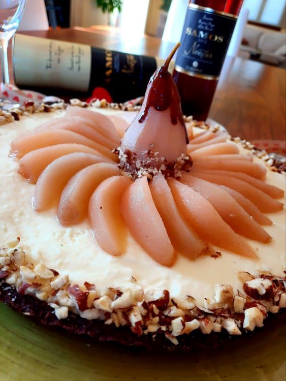 Ερωτευτείτε...  με τάρτα αχλαδιού και Samos Nectar